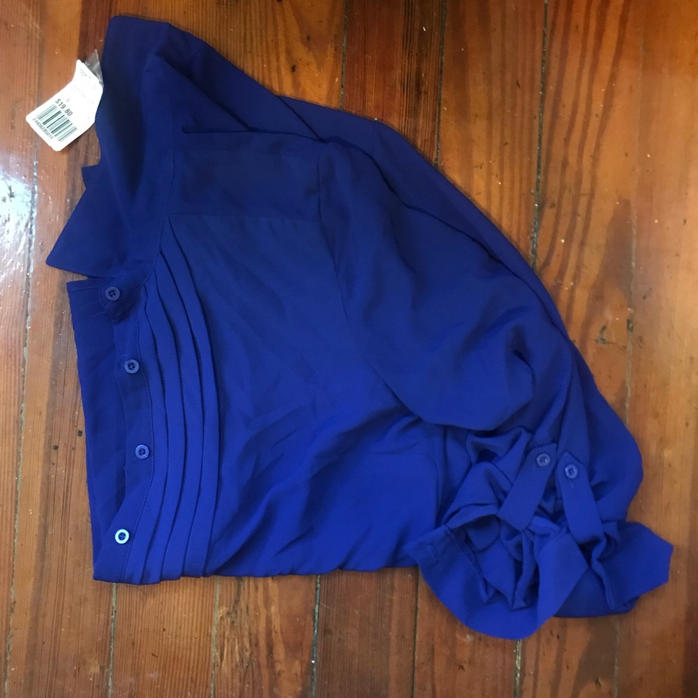 Deep purple button up. - Picture 2 of 2